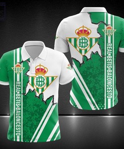 All Over Print Coosur Real Betis Polo Shirt with 3D Printed Polo Collar