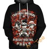 All Over Print Hoodie with Luffy Ace and Sabo Characters from One Piece