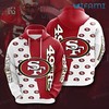All Over Print Hoodie with San Francisco 49ers Logo Pattern