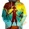All Over Print Hoodie with Thousand Sunny from One Piece Anime