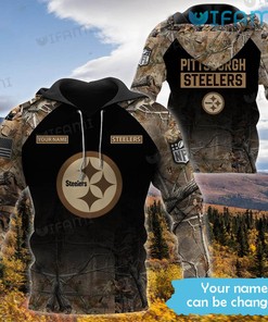 All Over Print Hoodies for Women - Pittsburgh Steelers Custom Name