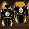 All Over Print Zip Up Hoodie Men - Steelers Color Block