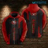All Over Print Zip Up Hoodie with Armor Design 3D San Francisco 49ers Gift
