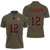 Allen Robinson #12 Great Player NFL Salute To Service Retired Player Limited Olive Jersey Style Polo Shirt