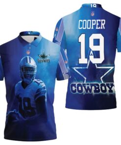 Amari Cooper #19 Dallas Cowboys 3D Allover Print Polo Shirt for Fans