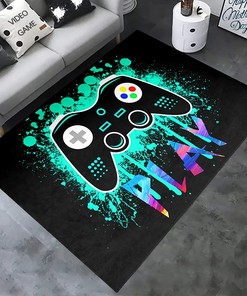 American Flag Design Floor Mats with Perfect Gamer Bedroom Decor for Boys in Bedroom and Living Room