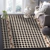 American Texas Star Farm Black Buffalo Plaid Kids Rug, Indoor Non-Slip Area Rugs with Vintage 70s Feel