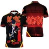 Angus Young of AC/DC is ready to rock your wardrobe with this unique, pop-art style polo shirt