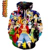 Anime All Stars Custom All Over Print Hoodie 3D 3D Graphic Design
