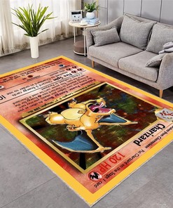 Anime Game Card Rug, Perfect for Kids' Room Decor and Playing Area, Featuring Fun Anime Theme