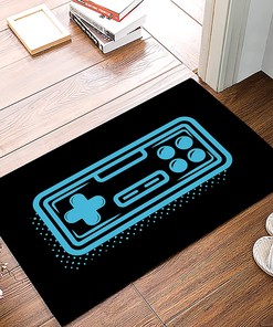 Anime Gamepad Printed Rug for Teen Boys' Bedroom - Fun Video Game Carpet