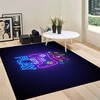 Anime Gamepad Rug for Kids with Non-Slip Crystal Material