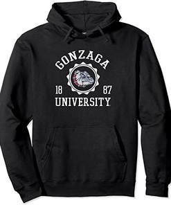 Apparel Gonzaga University Bulldogs Campus Hoodie Sweatshirt White Gifts For Fans