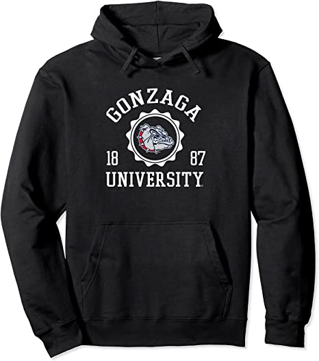 Apparel Gonzaga University Bulldogs Campus Hoodie Sweatshirt White Gifts For Fans