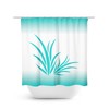 Aqua Blue Coral Reef Shower Curtain, Under The Sea Tropical Bathroom Decor - SHOWER7