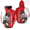 Arizona Diamondbacks Jack Skellington and Zero 3D Hoodie in Full Print Design