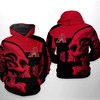 Arizona Diamondbacks MLB 3D All-Over Print Punisher Skull Zipper Hoodie