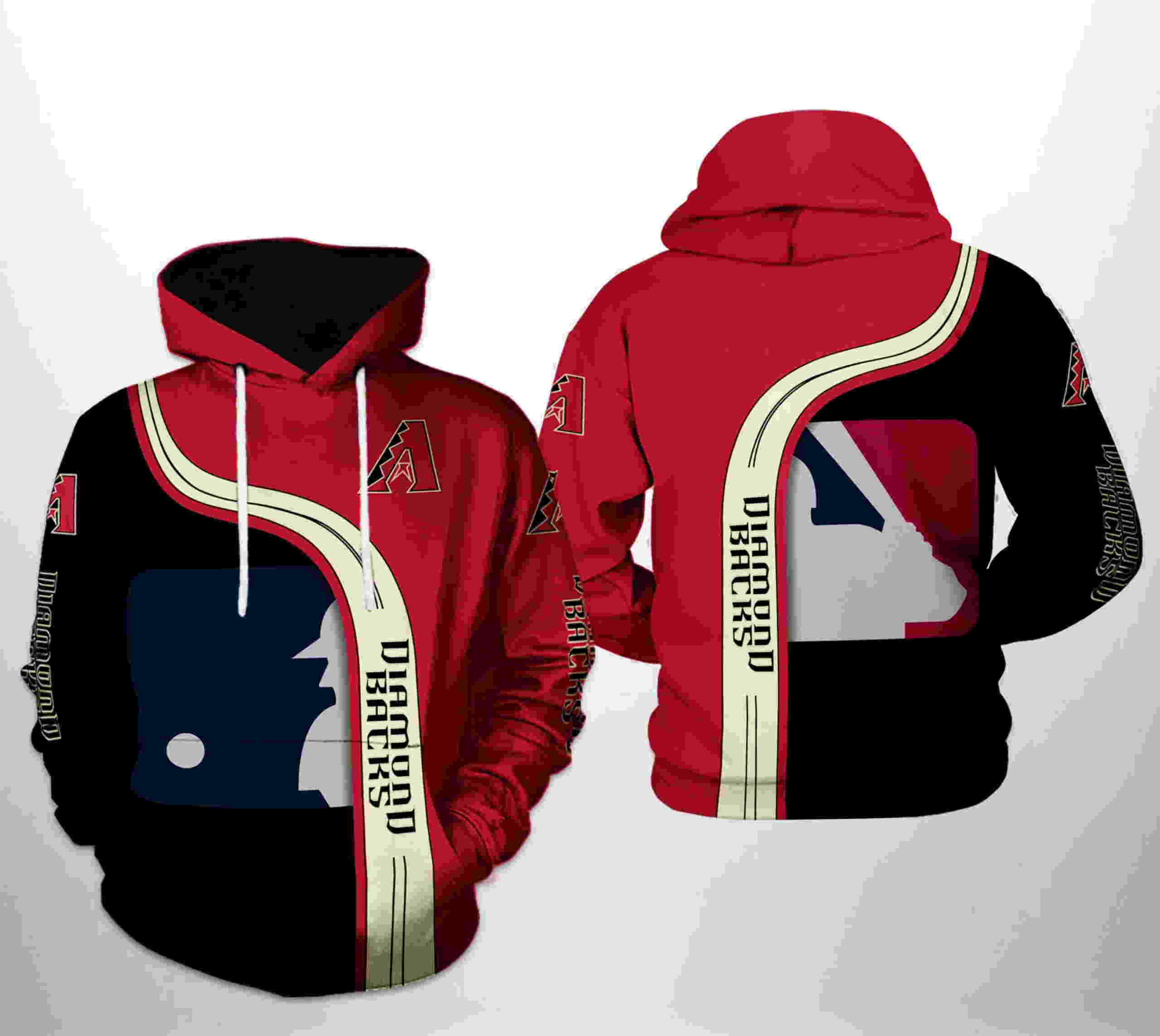Arizona Diamondbacks Men's 3D Hoodie with Team Print