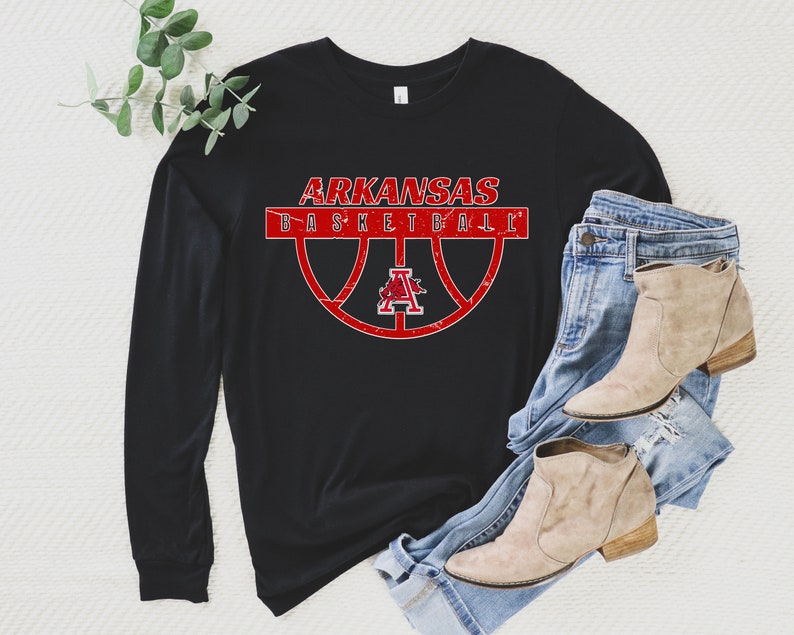 Arkansas Basketball Sweatshirt, Razorback Basketball Crewneck, Hogs Basketball Sweater, Sec Basketball Tee, Hoodie - Image 4