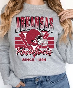 Arkansas Crewneck Sweatshirt, Vintage Arkansas Football Sweatshirt, Football Fan Shirt, University Football Fan Shirt