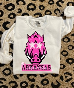 Arkansas Preppy Razorbacks Hogs Sweatshirt, Hoodie, Shirt Football Team Gameday Spirit Western