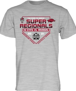 Arkansas Razorbacks 2021 Super Regionals Cross Grain Short Sleeve T-Shirt, Hogs Shirt Gifts For Razorbacks Lover
