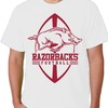 Arkansas Razorbacks Adult T-Shirt Running Hog Football For Ncaa Fans