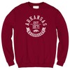 Arkansas Razorbacks Banner Year Fleece Crew Cardinal For Ncaa Fans