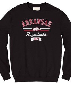 Arkansas Razorbacks Billboard Text Crew Sweatshirt For Ncaa Fans