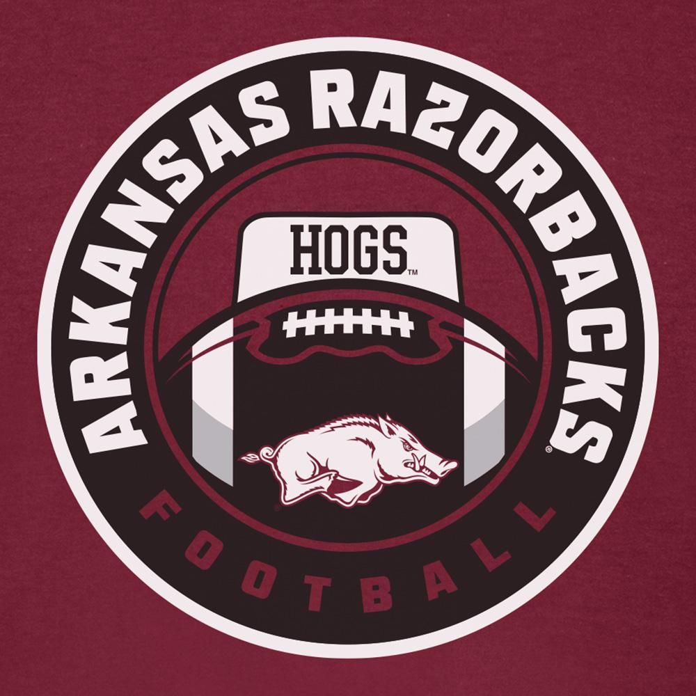 Arkansas Razorbacks Game Ball Football Short Sleeve T-Shirt Cardinal, Hogs Shirt Gifts For Razorbacks Lover - Image 2