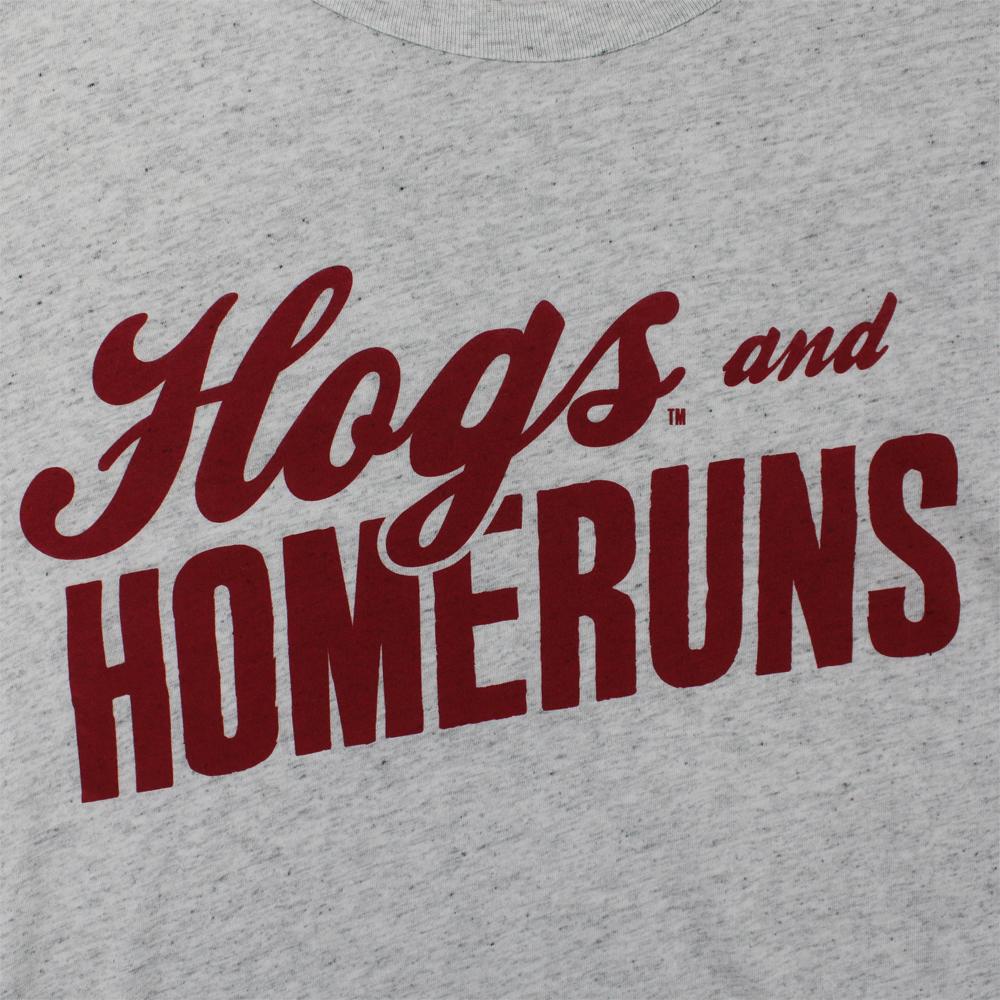 Arkansas Razorbacks Hogs And Homeruns Triblend Short Sleeve T-Shirt, Hogs Shirt Gifts For Razorbacks Lover - Image 2