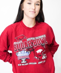 Arkansas Razorbacks Hoodie Sweatshirt Shirt Full Size Gifts For Fans