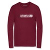 Arkansas Razorbacks Horizontal Lock-Up Long Sleeve T-Shirt Cardinal, Hogs Shirt Gifts For Razorbacks Lover