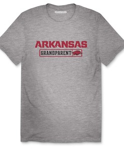 Arkansas Razorbacks Logo Combo Grandparent Unisex Short Sleeve T-Shirt, Hogs Shirt Gifts For Razorbacks Lover