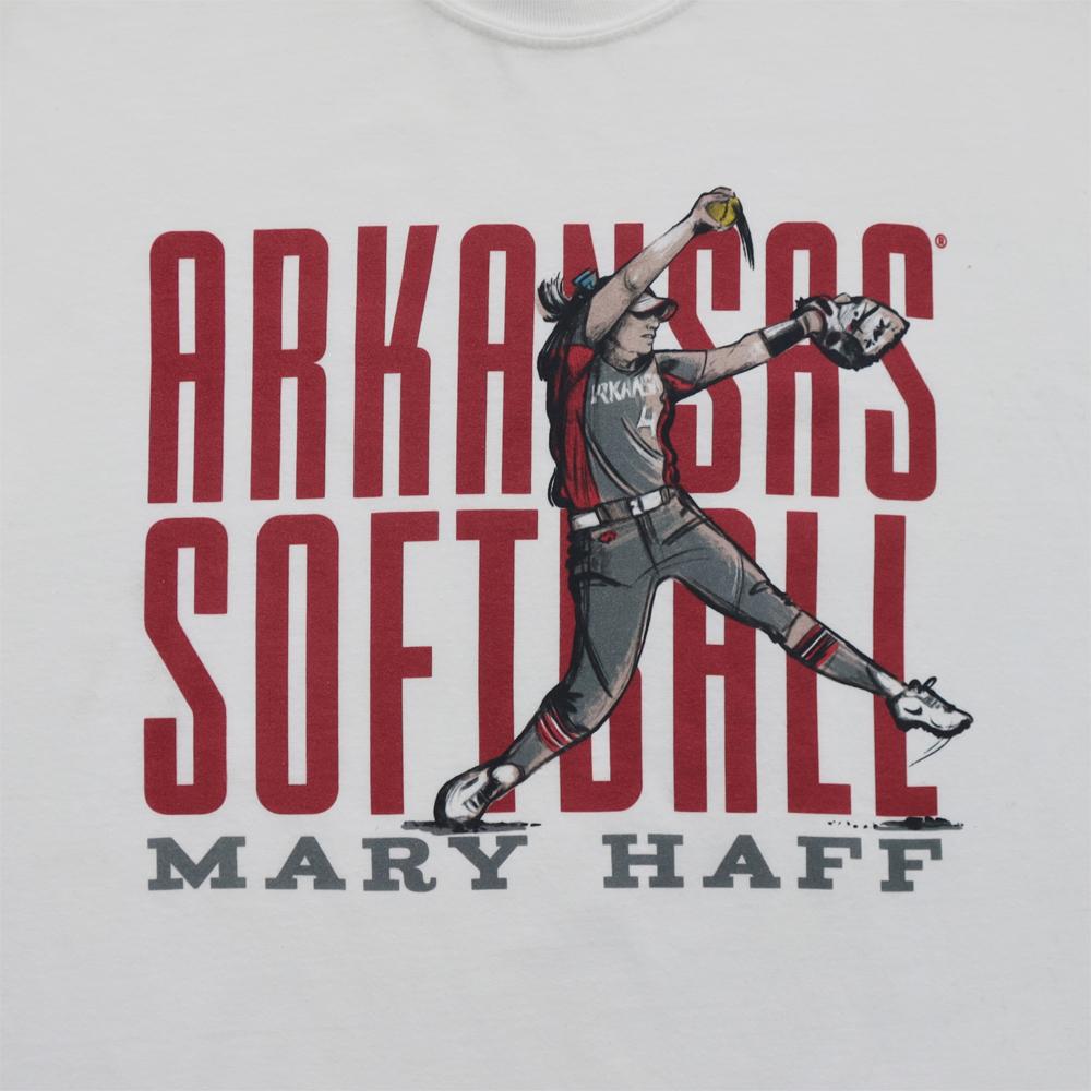Arkansas Razorbacks Mary Haff Sihlouette Short Sleeve T-Shirt, Hogs Shirt Gifts For Razorbacks Lover - Image 2
