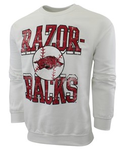 Arkansas Razorbacks Midday Tri-Blend Fleece Crew Sweatshirt