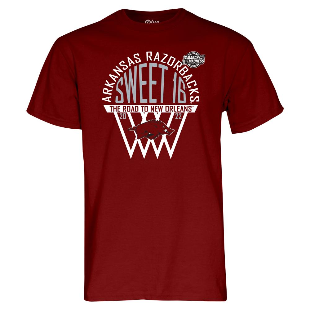 Arkansas Razorbacks Ncaa Basketball Sweet 16 Short Sleeve T-Shirt, Hogs Shirt Gifts For Razorbacks Lover