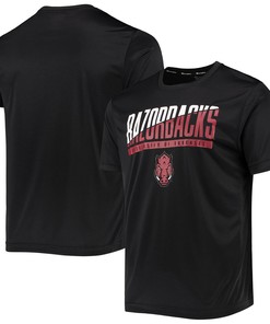 Arkansas Razorbacks Old School Stripes Fleece Crew Sweatshirt