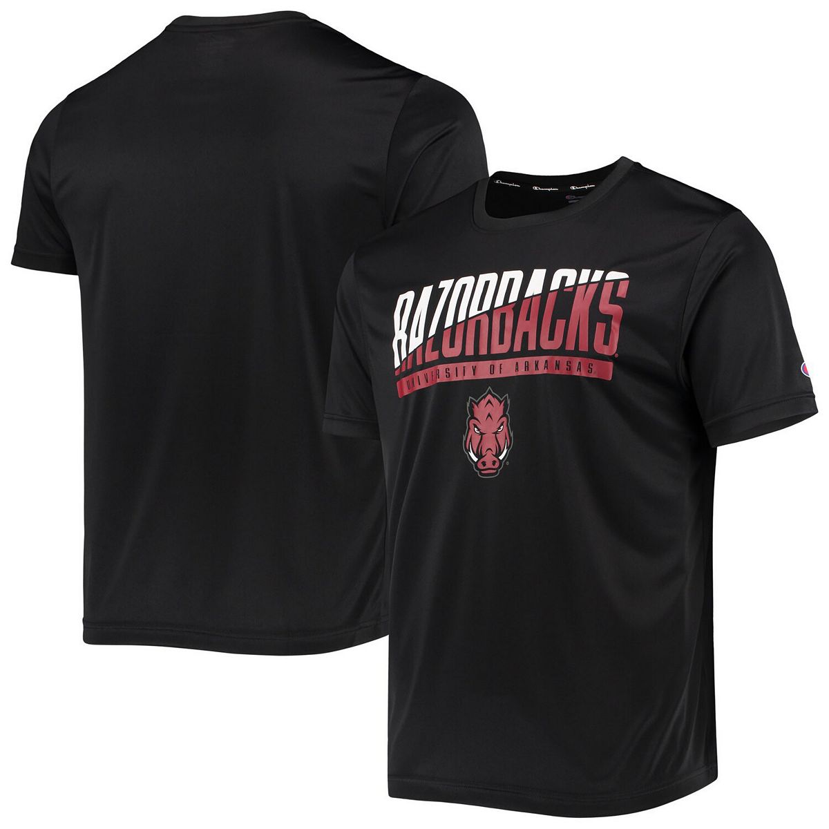 Arkansas Razorbacks Old School Stripes Fleece Crew Sweatshirt