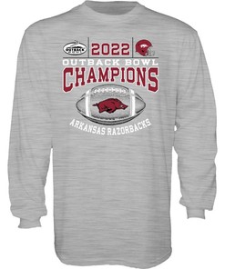 Arkansas Razorbacks Outback Bowl 2021 Champs Long Sleeve T-Shirt, Hogs Shirt Gifts For Razorbacks Lover