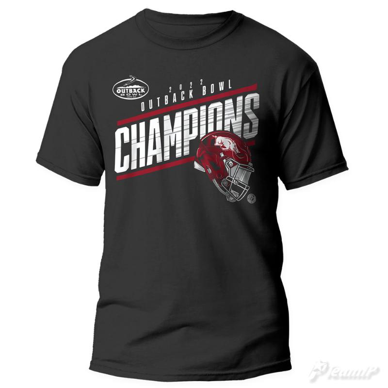 Arkansas Razorbacks Outback Bowl 2022 Champs Short Sleeve T-Shirt, Hogs Shirt Gifts For Razorbacks Lover