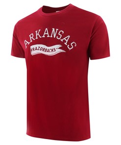 Arkansas Razorbacks Retro Flag Unisex Short Sleeve T-Shirts Cardinal, Hogs Shirt Gifts For Razorbacks Lover