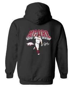 Arkansas Razorbacks Robert Moore Homerun Hoodie Full Size Hoodie Sweatshirt Shirt Gift For Ncaa Fans
