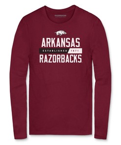 Arkansas Razorbacks School Harmony Long Sleeve T-Shirt Cardinal, Hogs Shirt Gifts For Razorbacks Lover