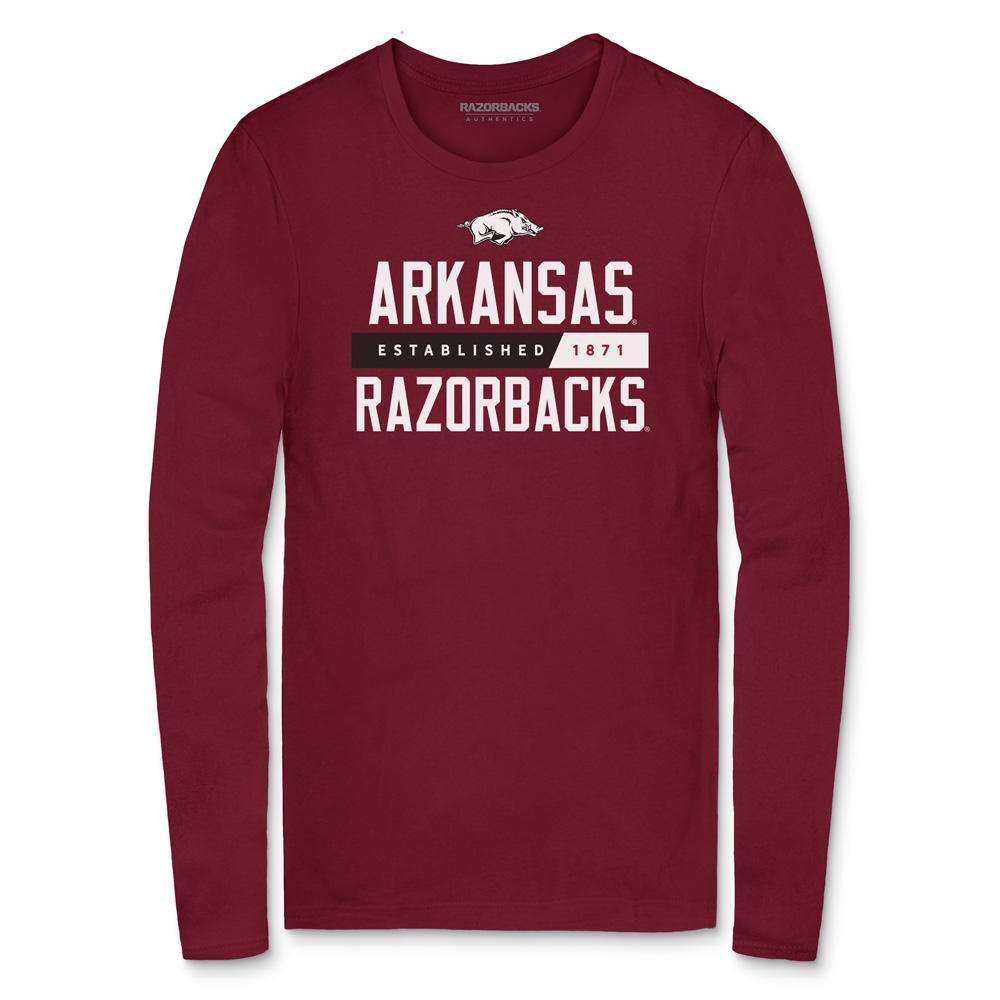 Arkansas Razorbacks School Harmony Long Sleeve T-Shirt Cardinal, Hogs Shirt Gifts For Razorbacks Lover