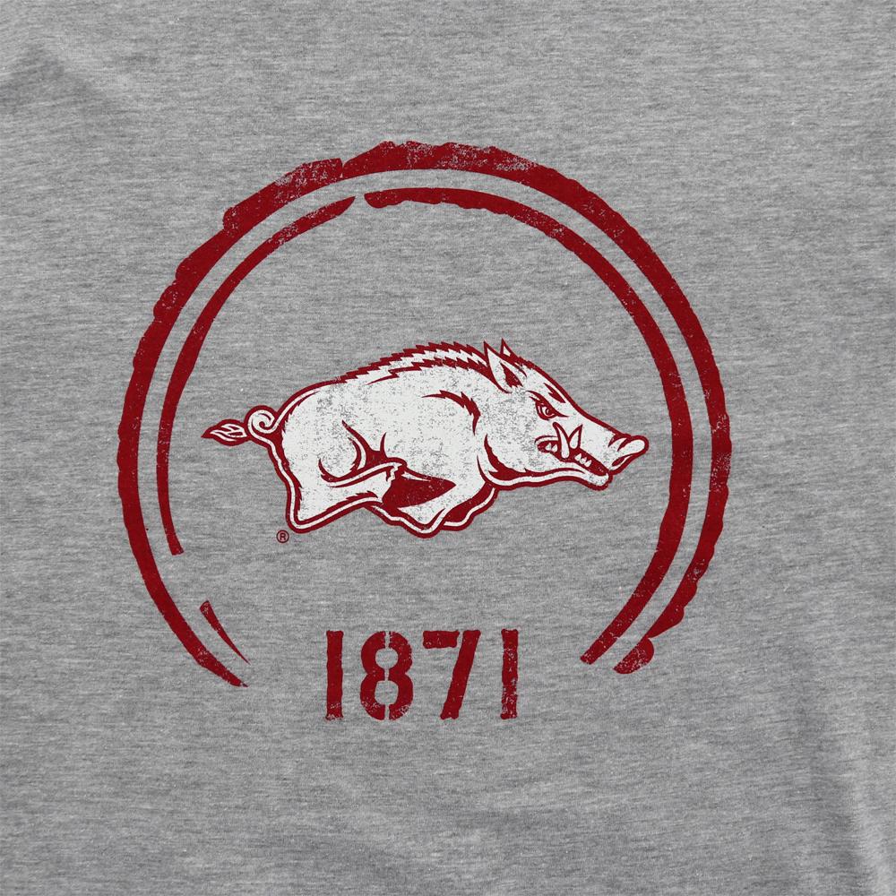 Arkansas Razorbacks Simple Stamp Long Sleeve T-Shirt For Ncaa Fans - Image 2