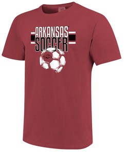 Arkansas Razorbacks Soccer Distressed Short Sleeve T-Shirt Cardinal, Hogs Shirt Gifts For Razorbacks Lover