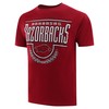 Arkansas Razorbacks Stripes Jersey Short Sleeve T-Shirt Cardinal, Hogs Shirt Gifts For Razorbacks Lover