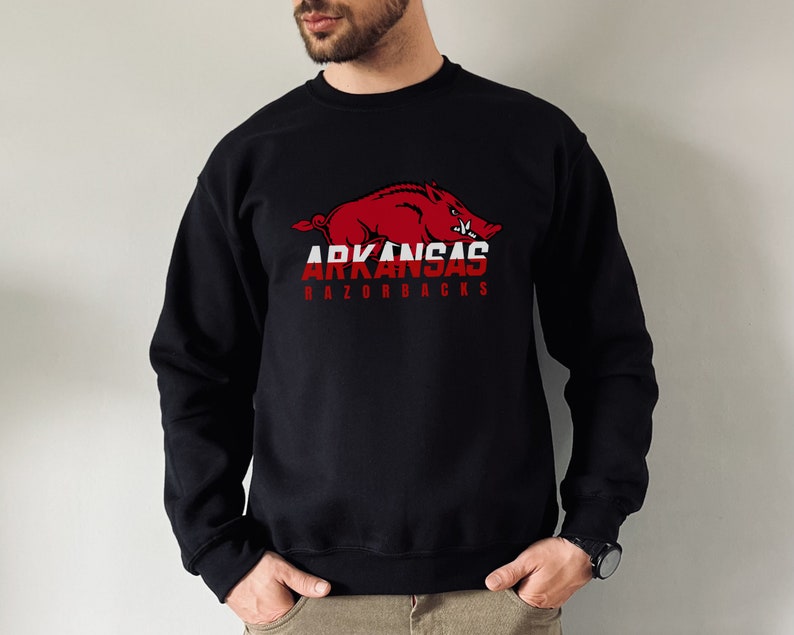Arkansas Razorbacks Sweatshirt, University Of Arkansas Crewneck, Woo Pig Sooie Sweatshirt, Call The Hogs Hoodie, Shirt - Image 2