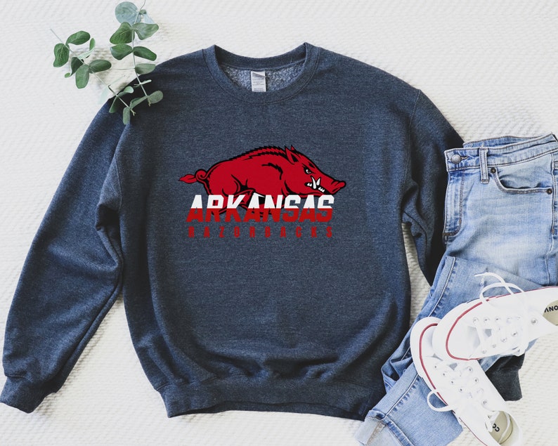 Arkansas Razorbacks Sweatshirt, University Of Arkansas Crewneck, Woo Pig Sooie Sweatshirt, Call The Hogs Hoodie, Shirt - Image 4